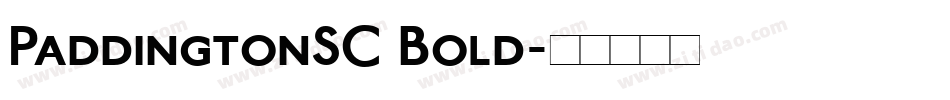PaddingtonSC Bold字体转换